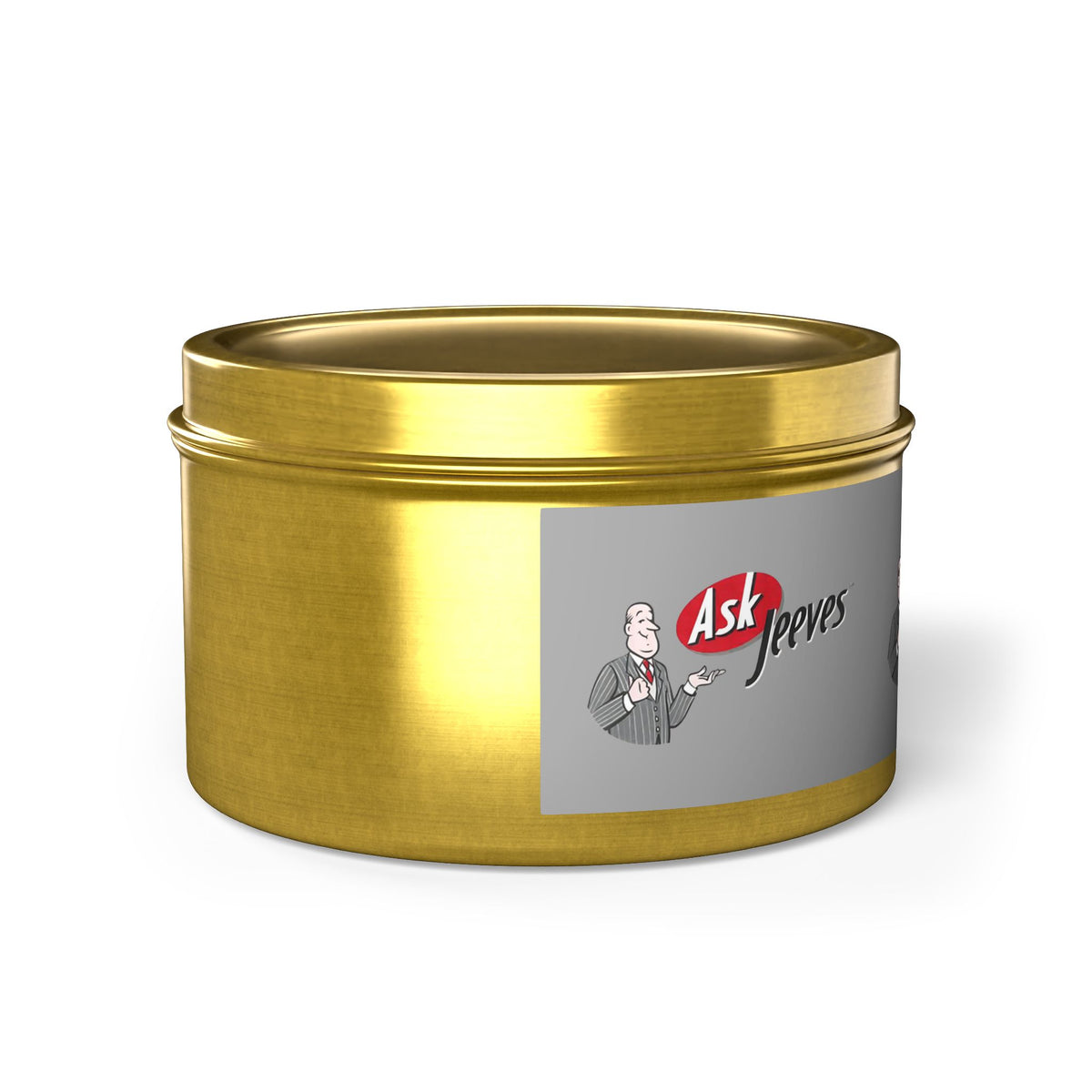 Ask Jeeves Tin Candle