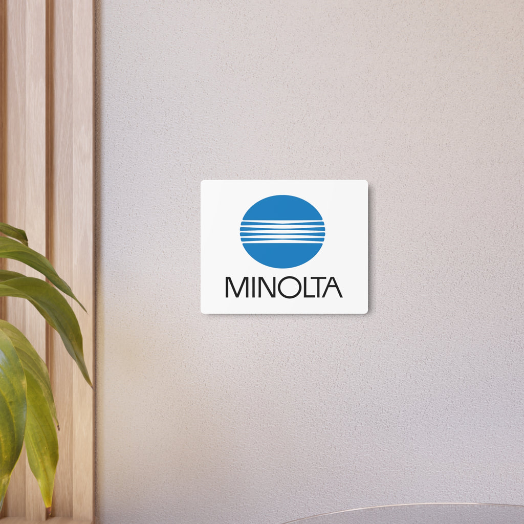 Minolta Metal Sign