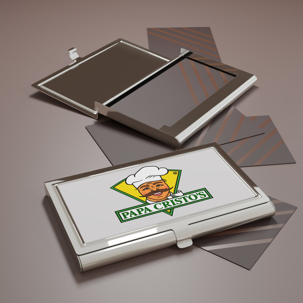 Papa Cristo's Metal Business Card Holder