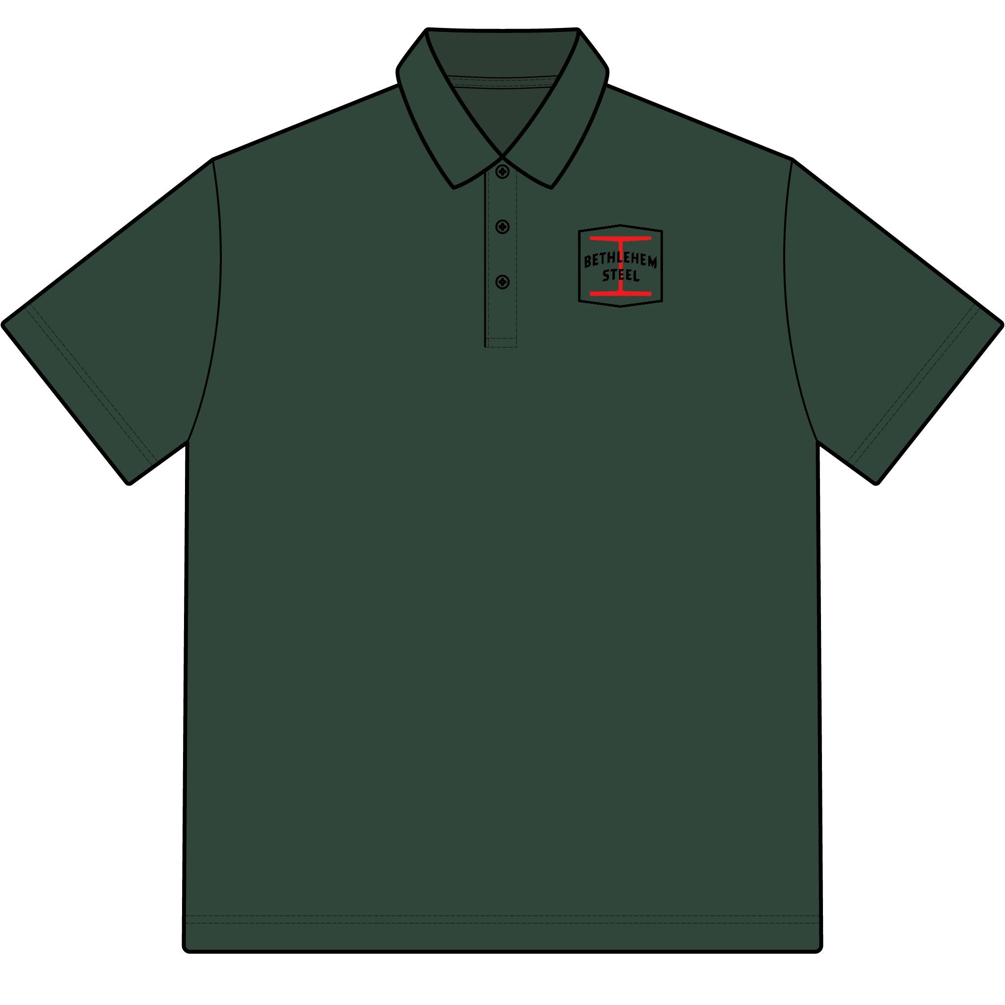 Bethlehem Steel Cotton Polo Shirt