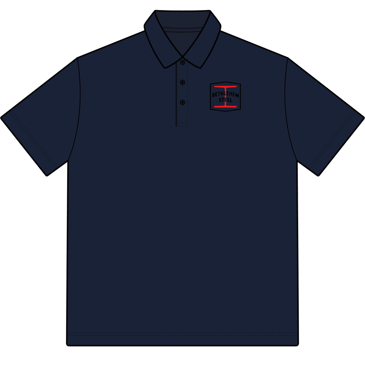 Bethlehem Steel Cotton Polo Shirt