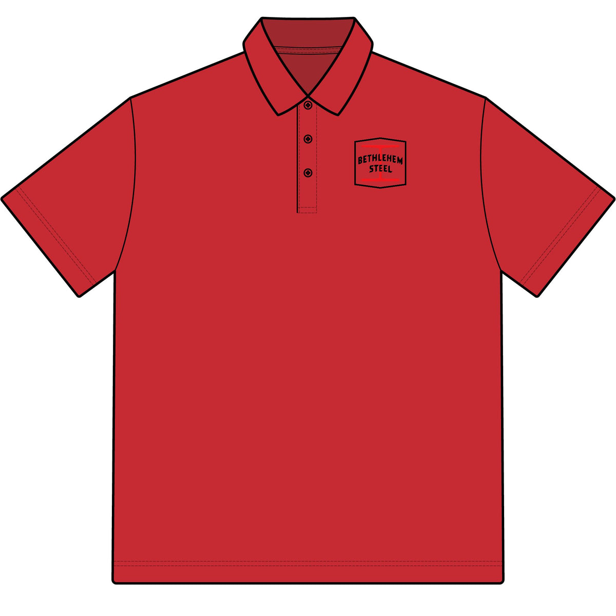 Bethlehem Steel Cotton Polo Shirt