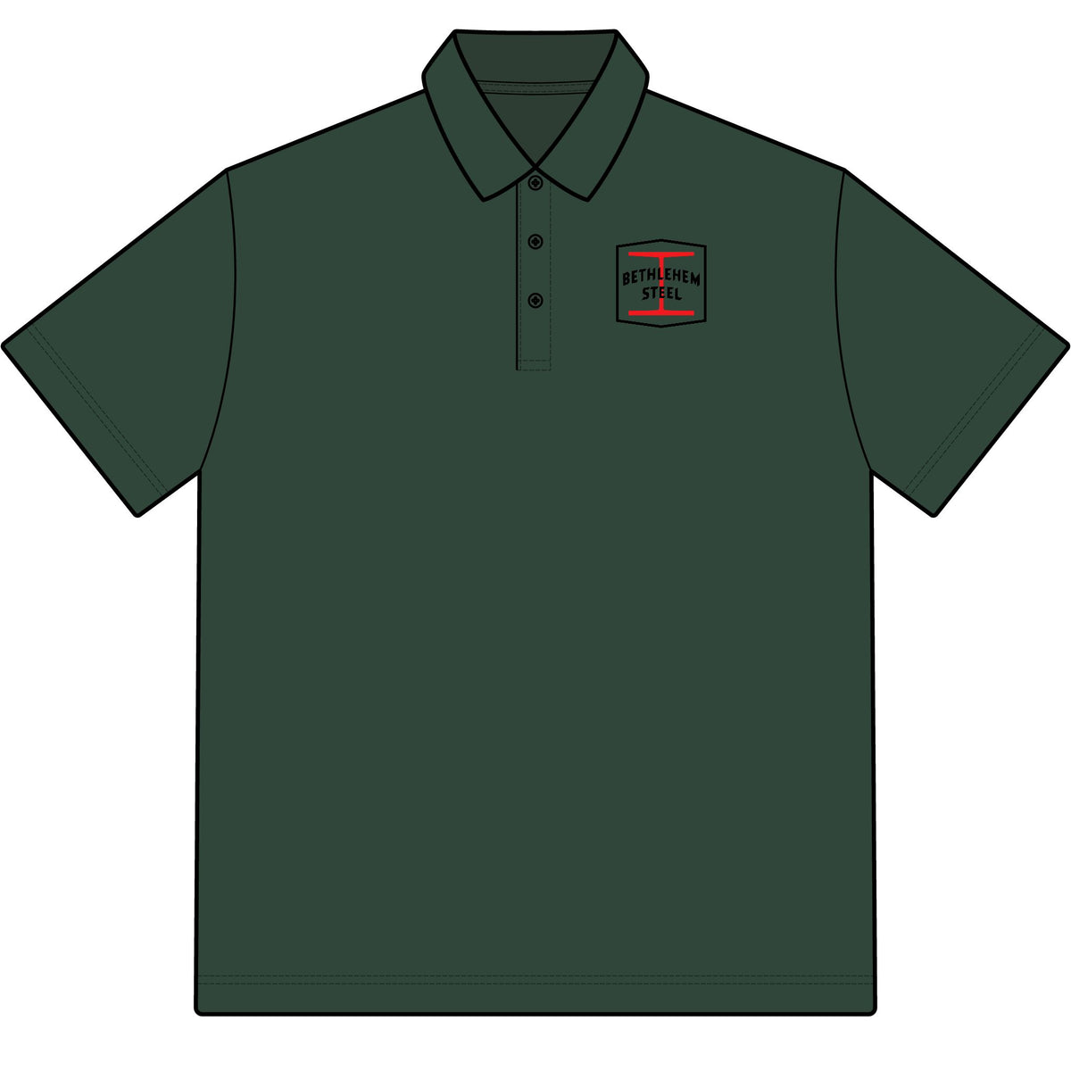 Bethlehem Steel Cotton Polo Shirt