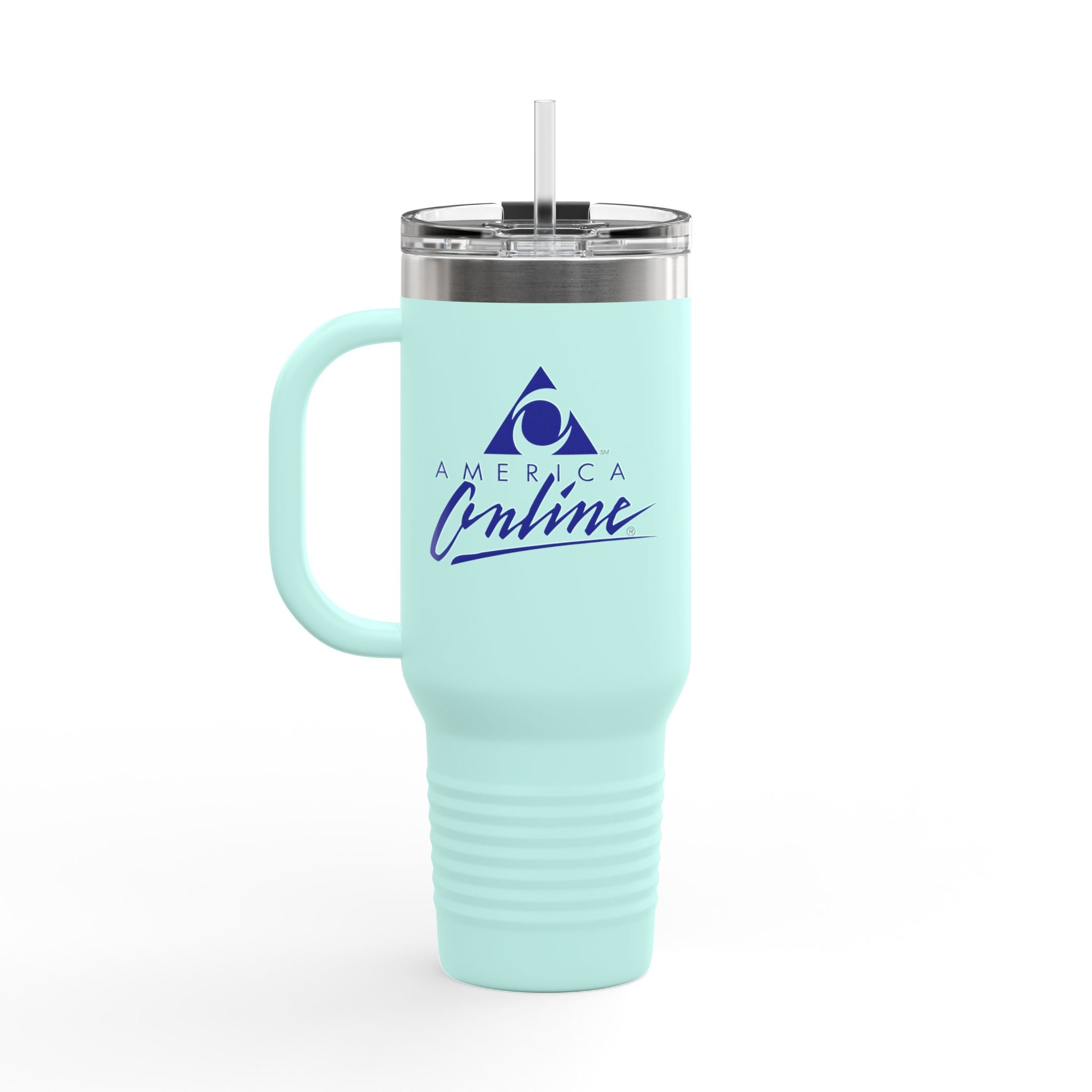 America Online (AOL) 40oz Insulated Travel Mug Stainless Tumbler
