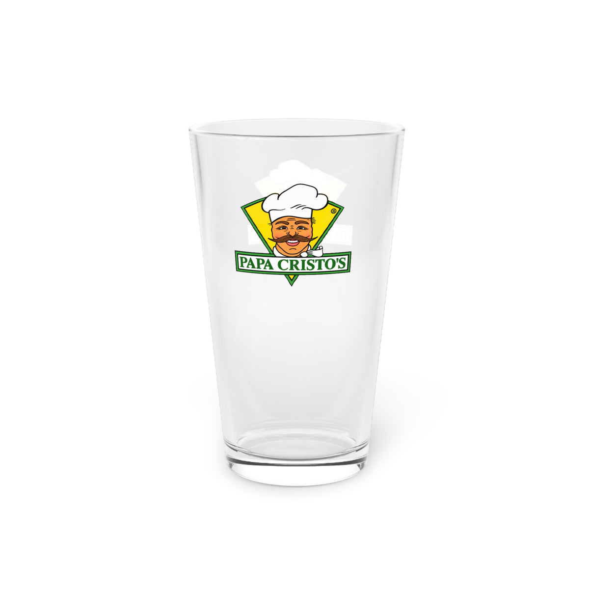 Papa Cristo's 16oz Pint Glass
