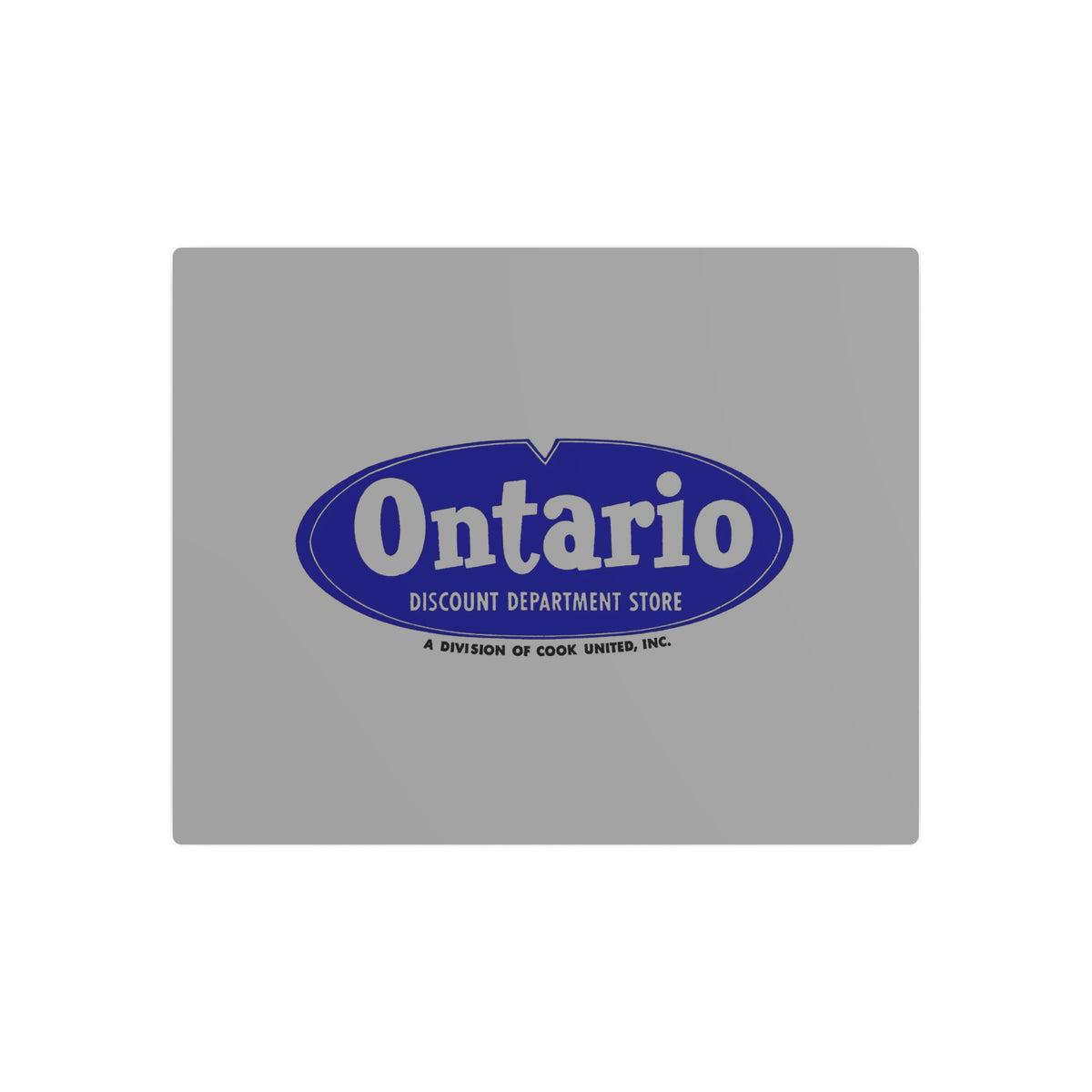Ontario Discount Department Store Metal Sign