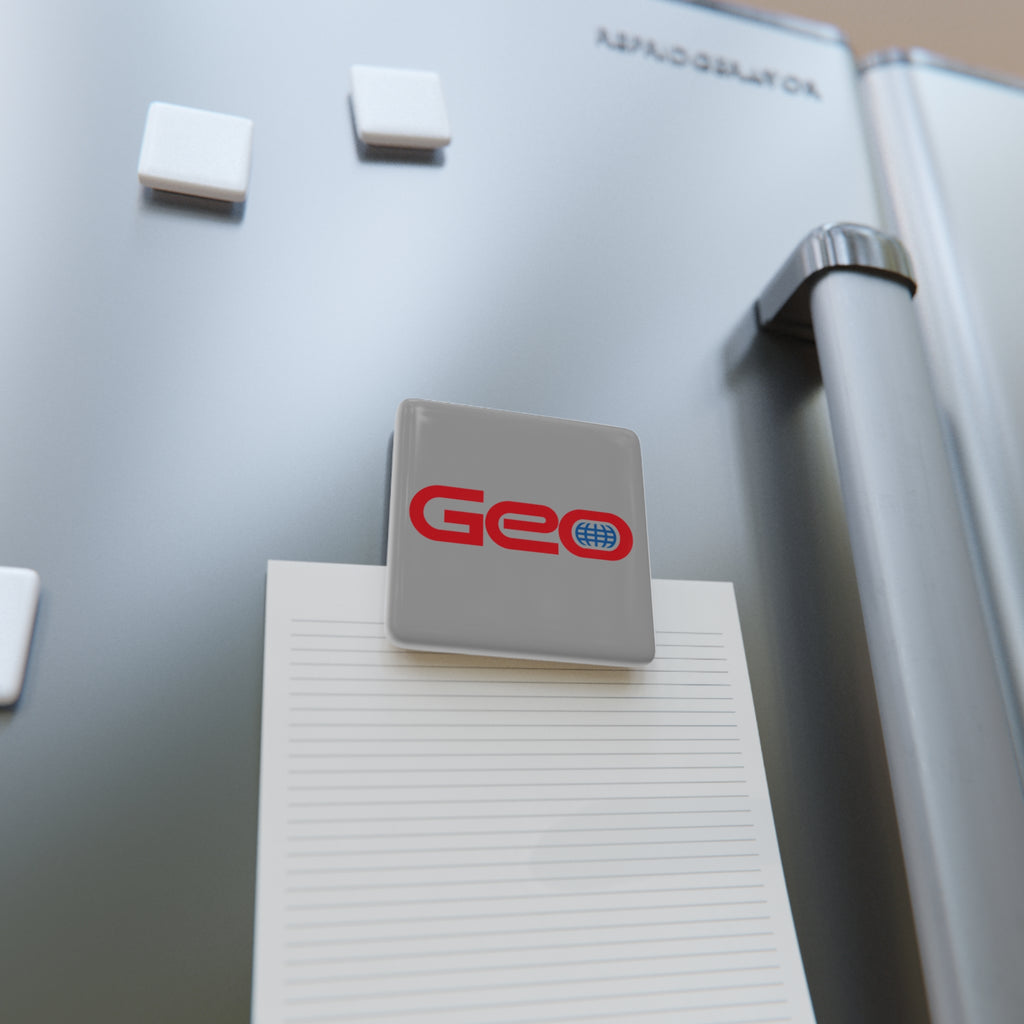 Geo Square Porcelain Fridge Magnet