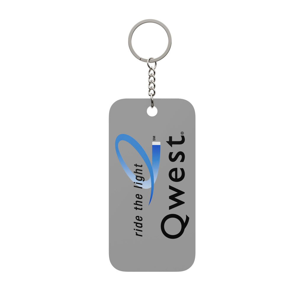 Qwest Double-Sided Keychain Charm