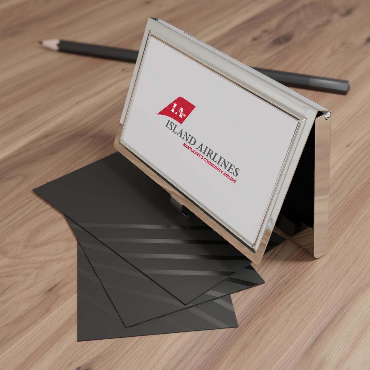 Island Airlines Metal Business Card Holder