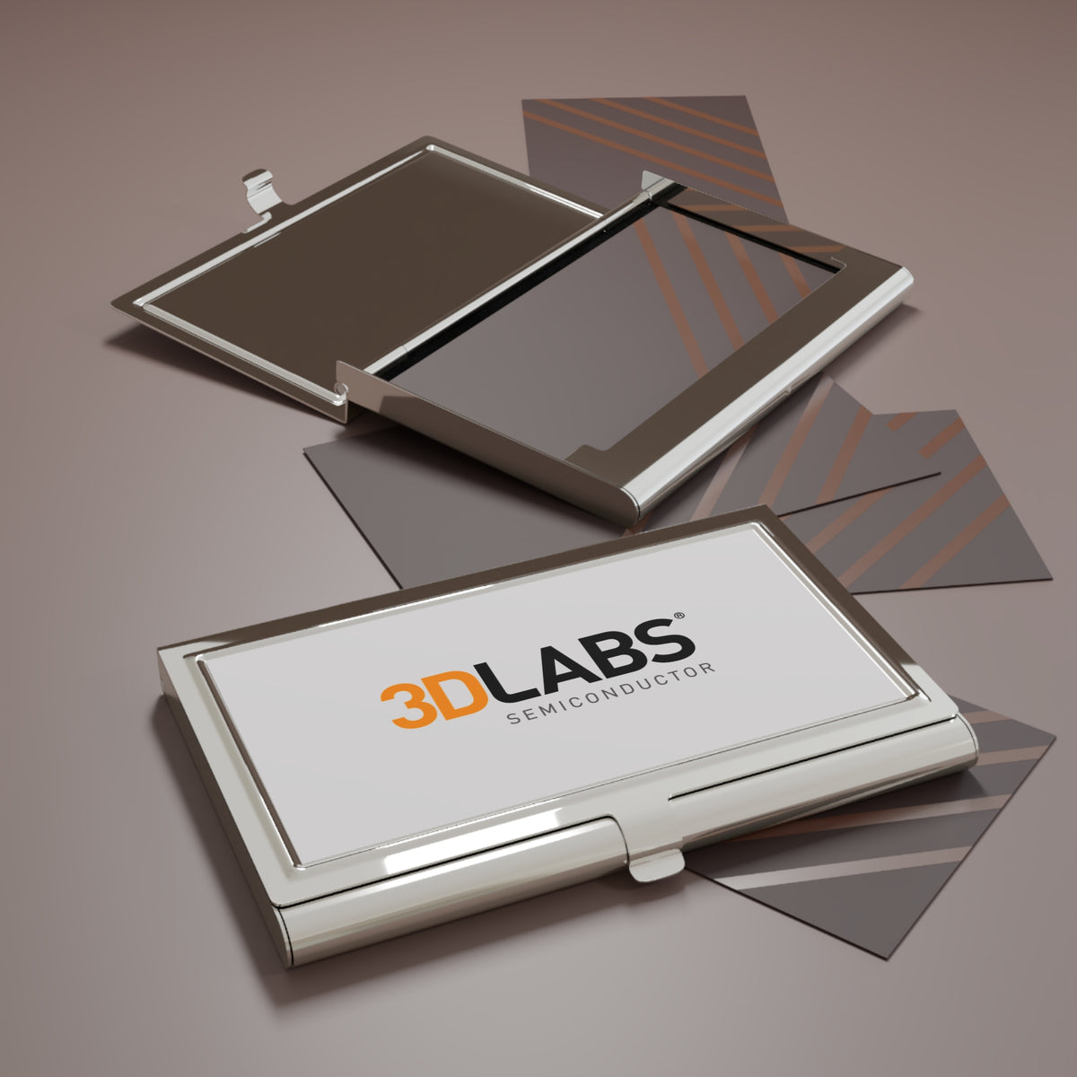 3Dlabs Metal Business Card Holder