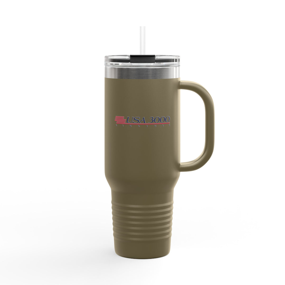 USA3000 Airlines 40oz Insulated Travel Mug Stainless Tumbler