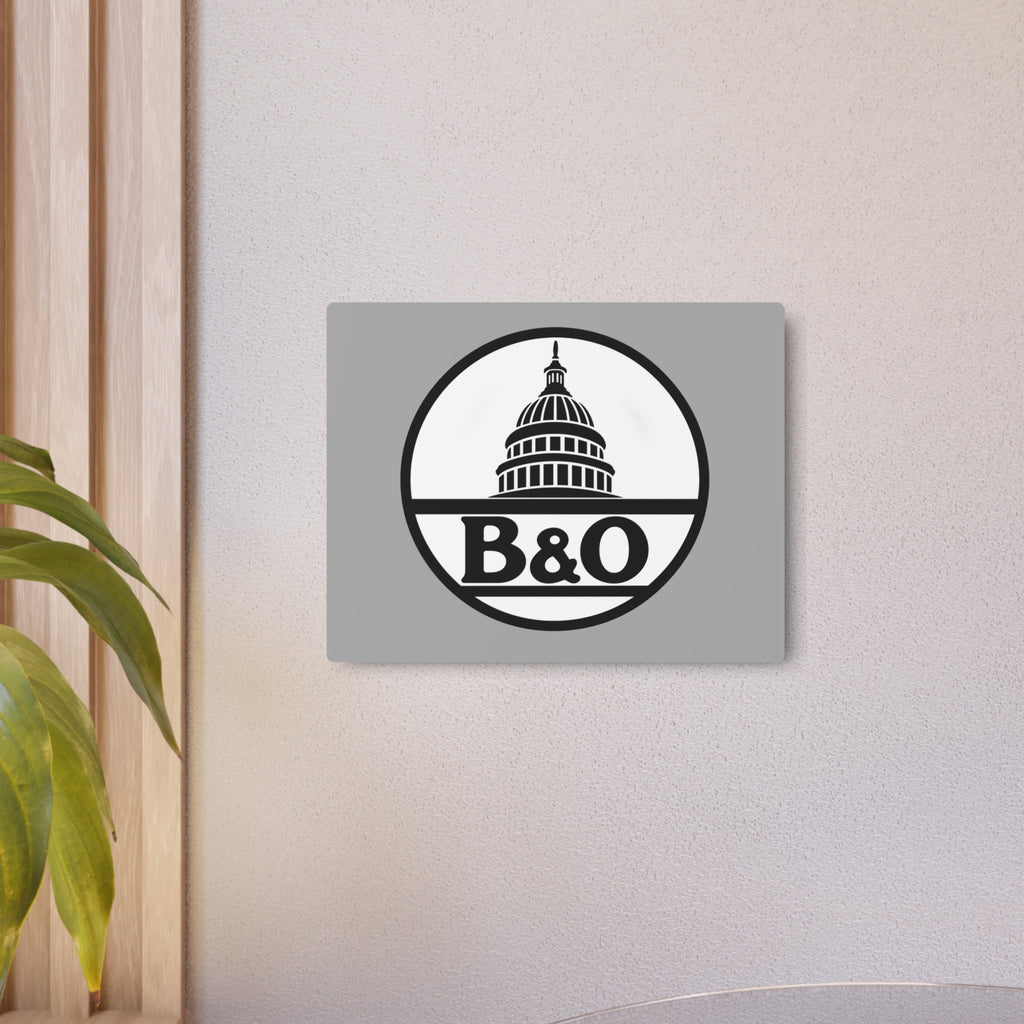 Baltimore and Ohio Railroad Metal Sign
