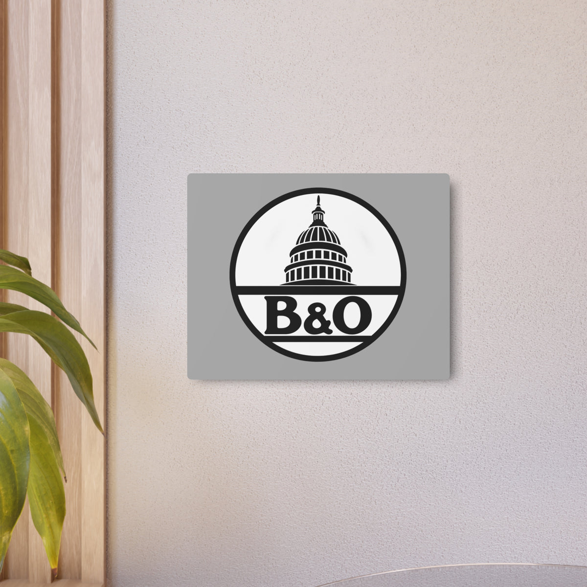 Baltimore and Ohio Railroad Metal Sign