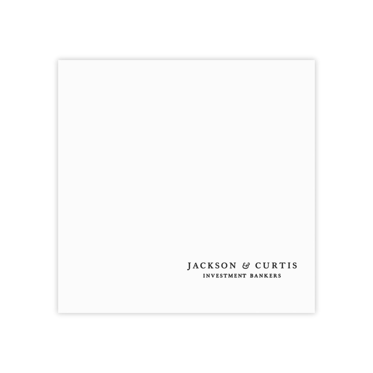 Jackson & Curtis Sticky Post-it Note Pad