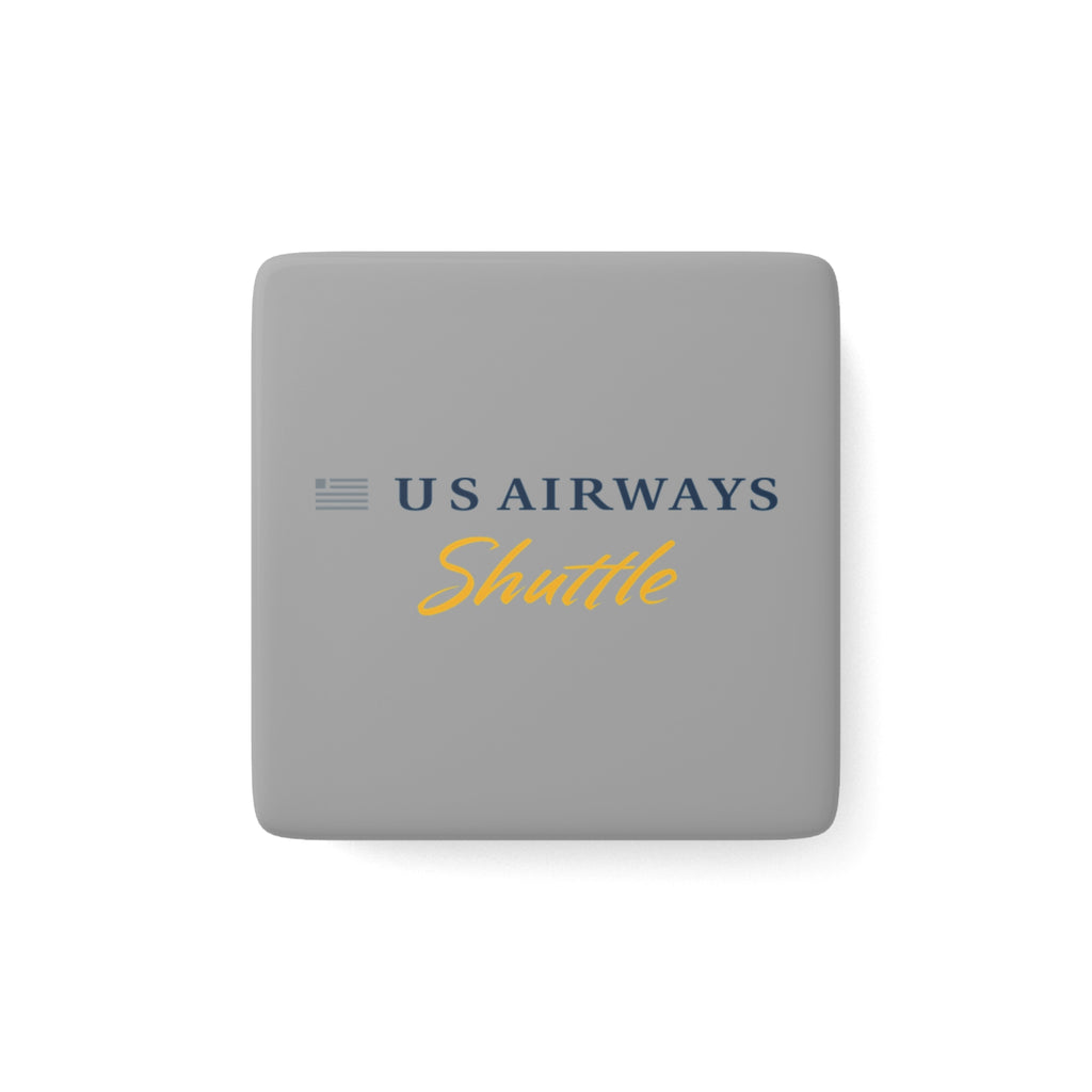 US Airways Shuttle Square Porcelain Fridge Magnet