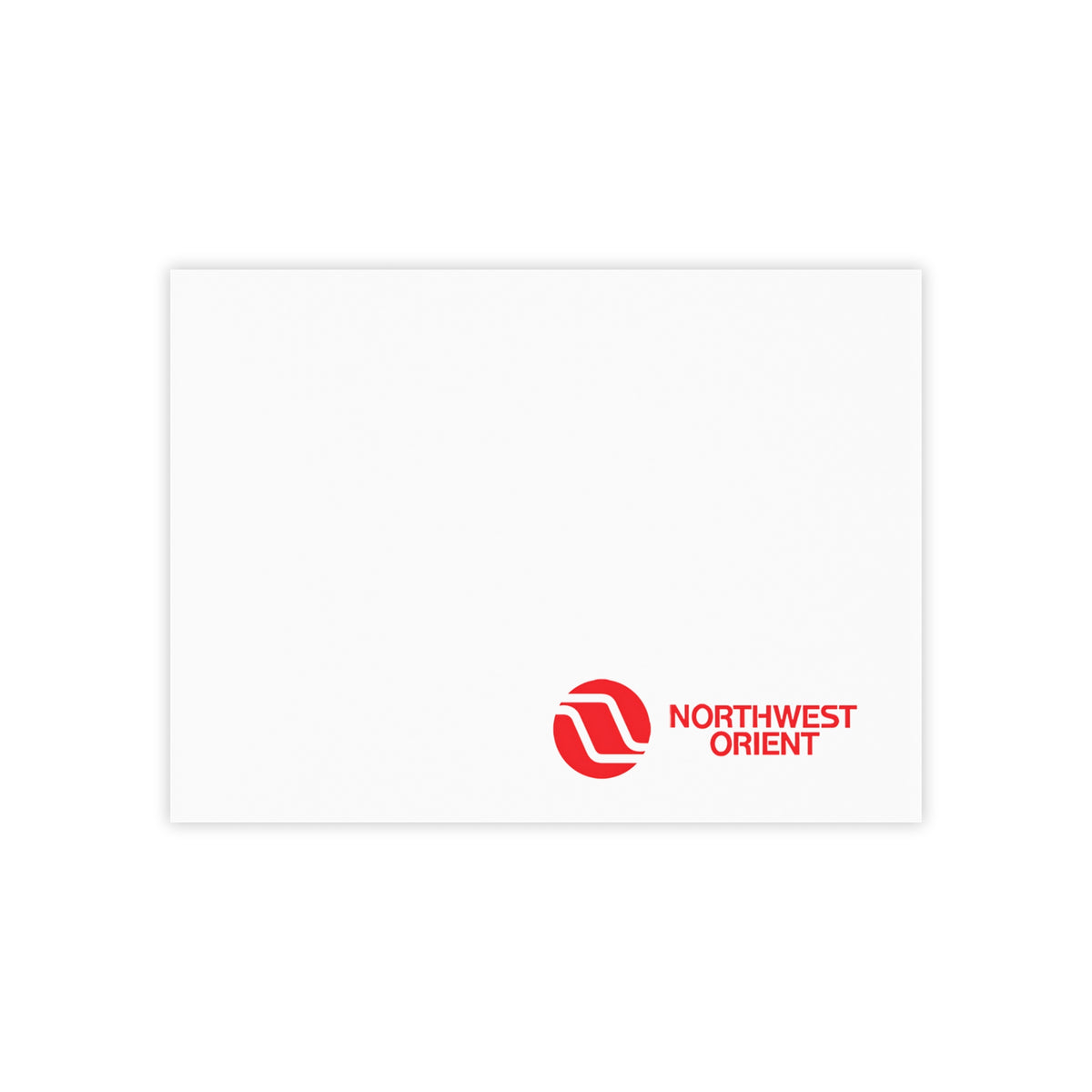 Northwest Orient Airlines Sticky Post-it Note Pad