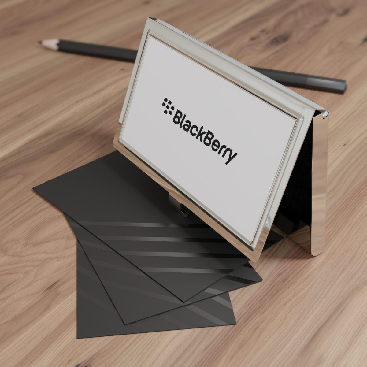 BlackBerry Metal Business Card Holder