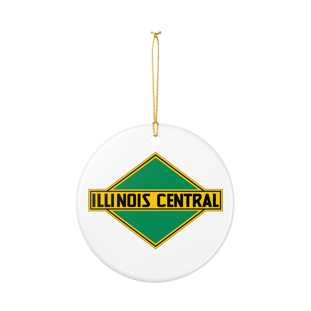 Illinois Central Railroad Ceramic Ornament