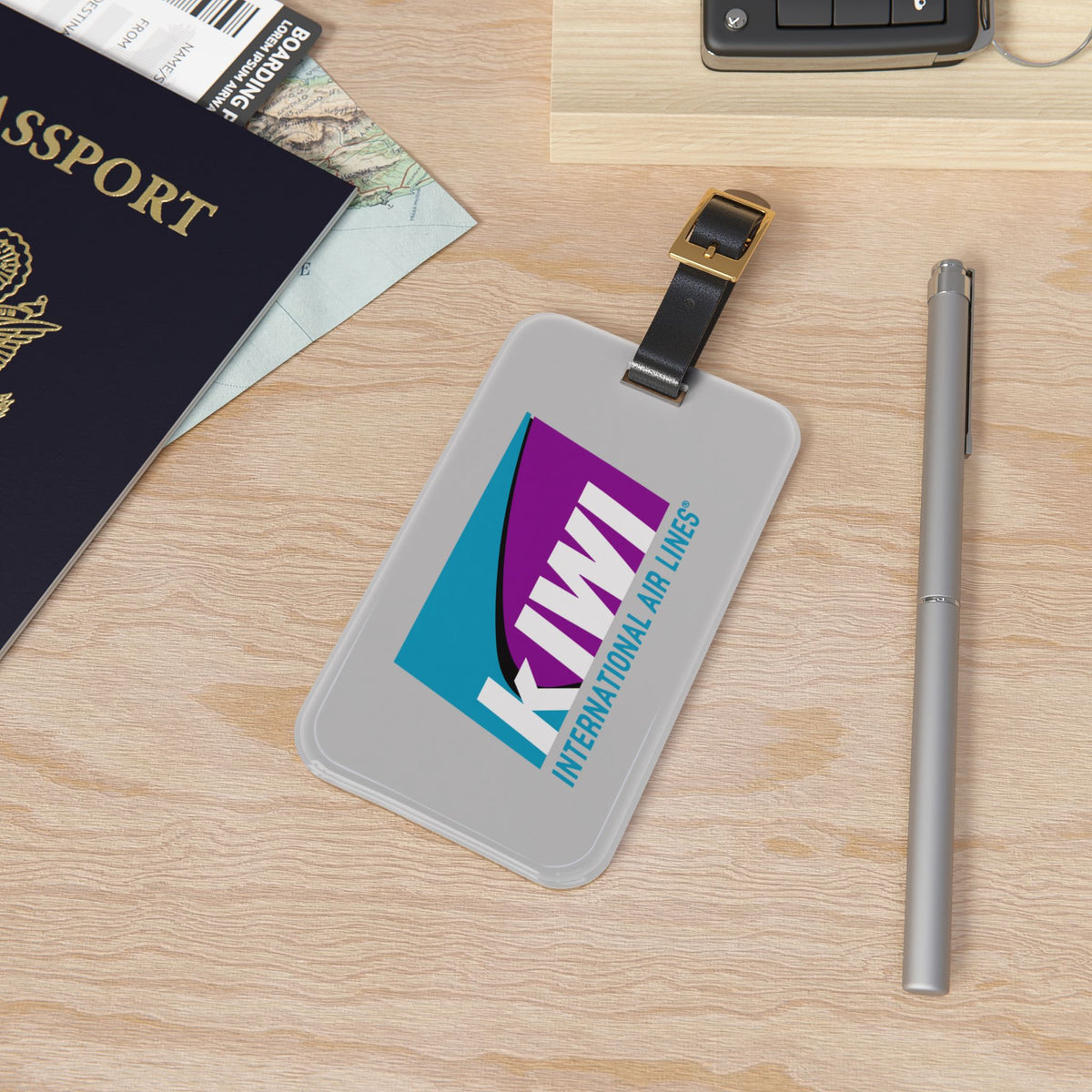 Kiwi International Air Lines Luggage Tag