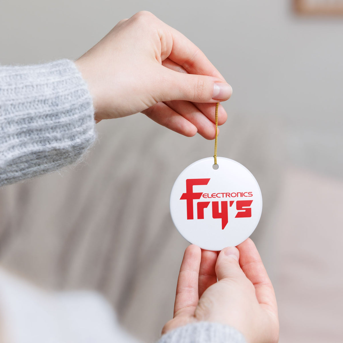Fry's Electronics Ceramic Ornament
