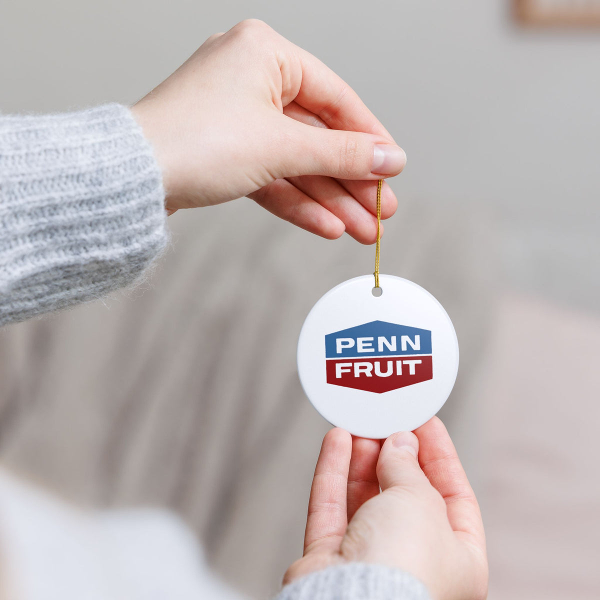 Penn Fruit Ceramic Ornament
