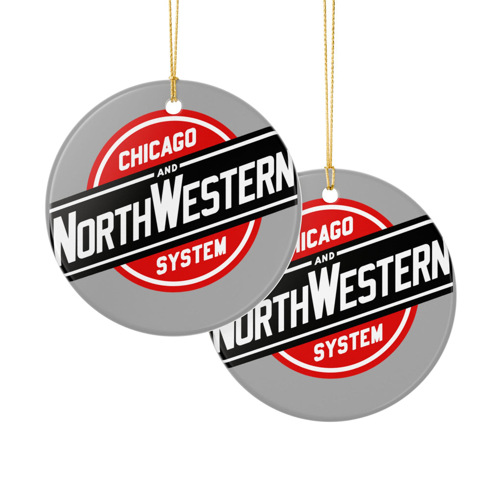 Chicago and North Western Railway Ceramic Ornament