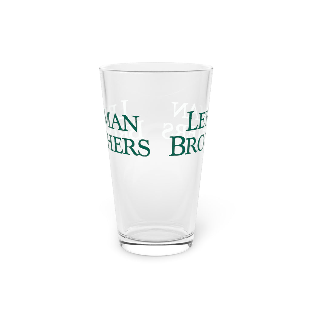 Lehman Brothers 16oz Pint Glass