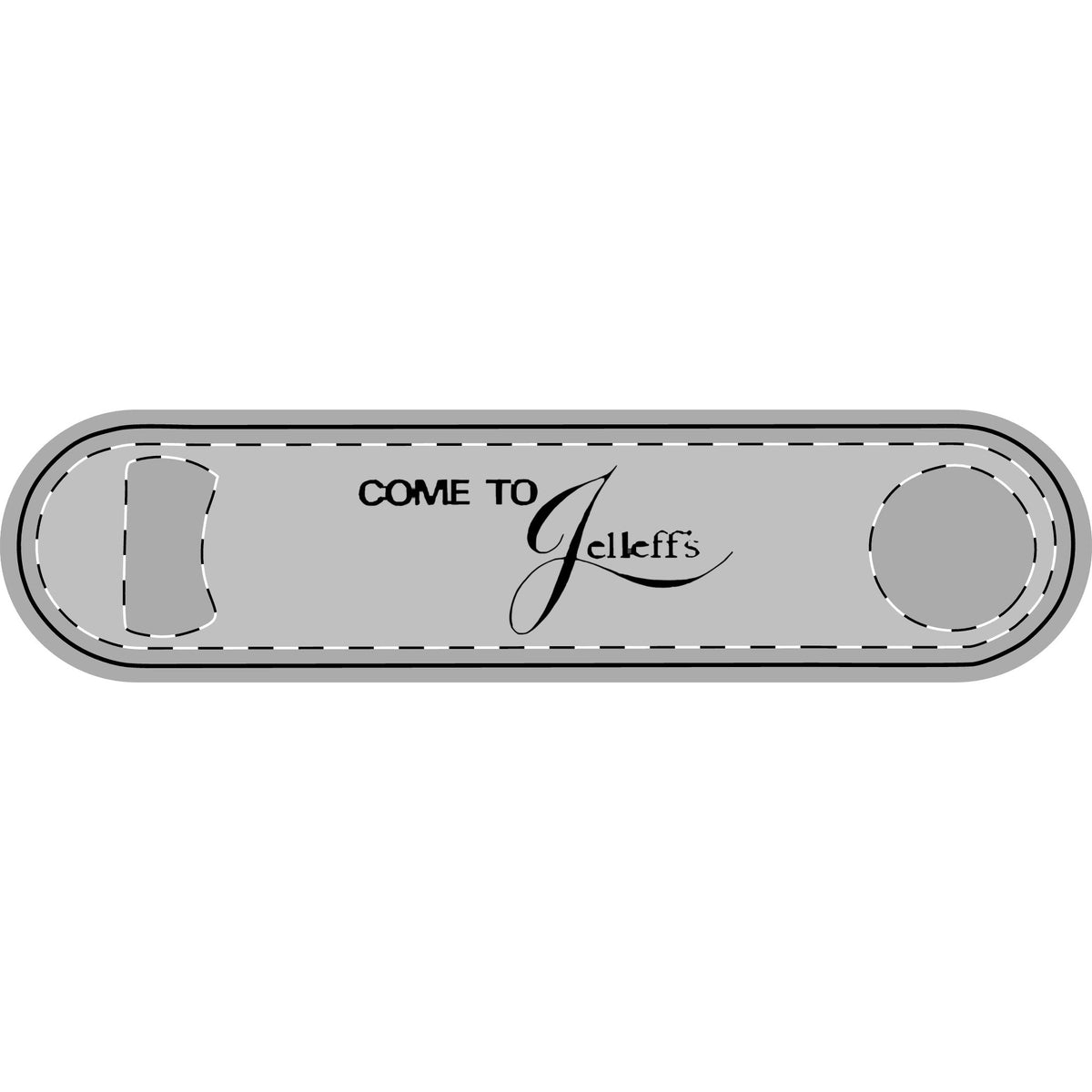 Jelleff's Metal Bottle Opener