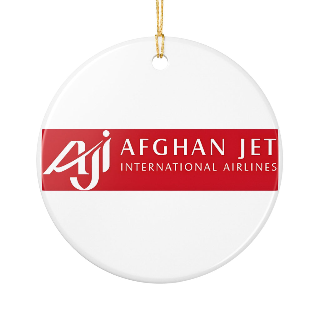 Afghan Jet International Airlines Ceramic Ornament