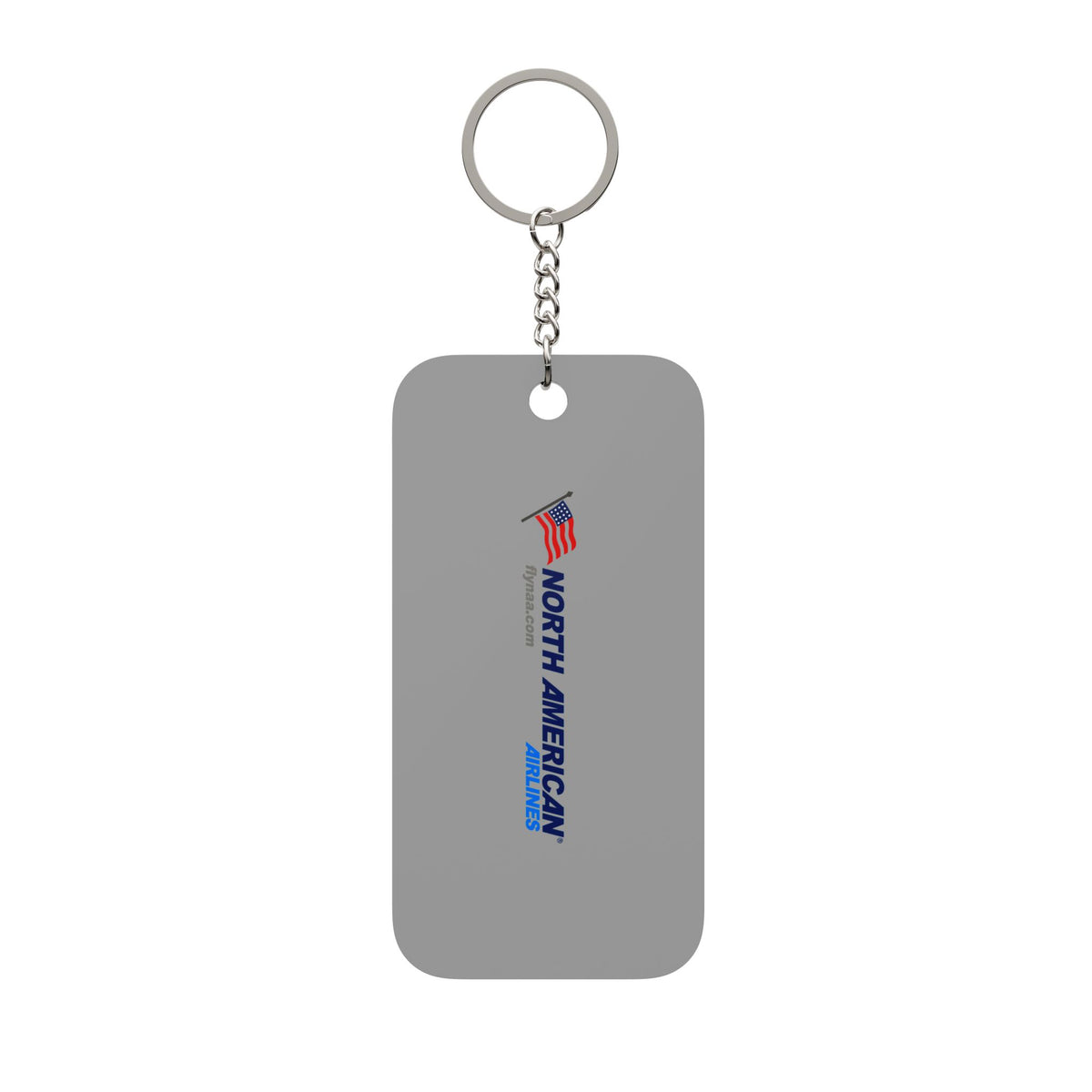 North American Airlines Double-Sided Keychain Charm