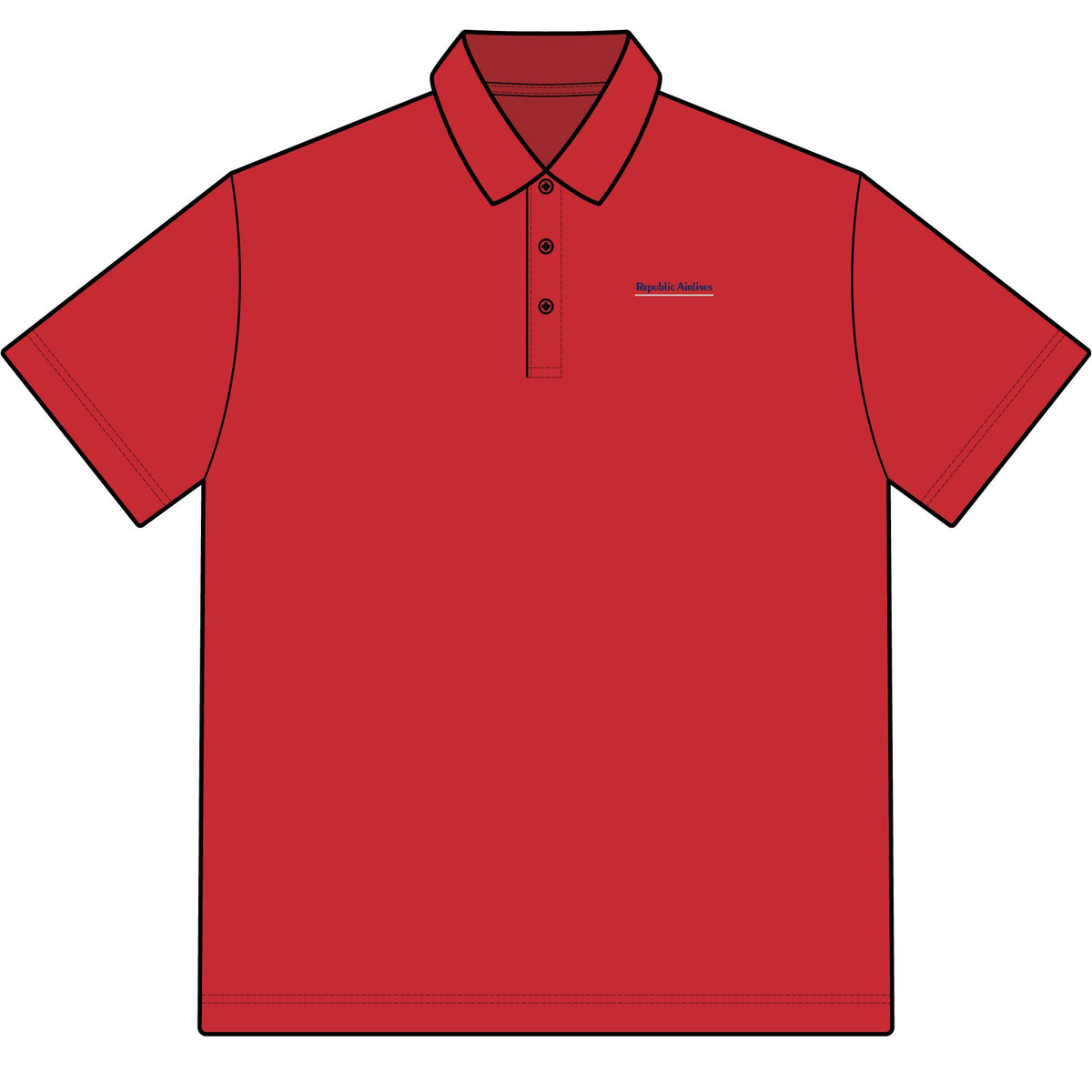 Republic Airlines Cotton Polo Shirt