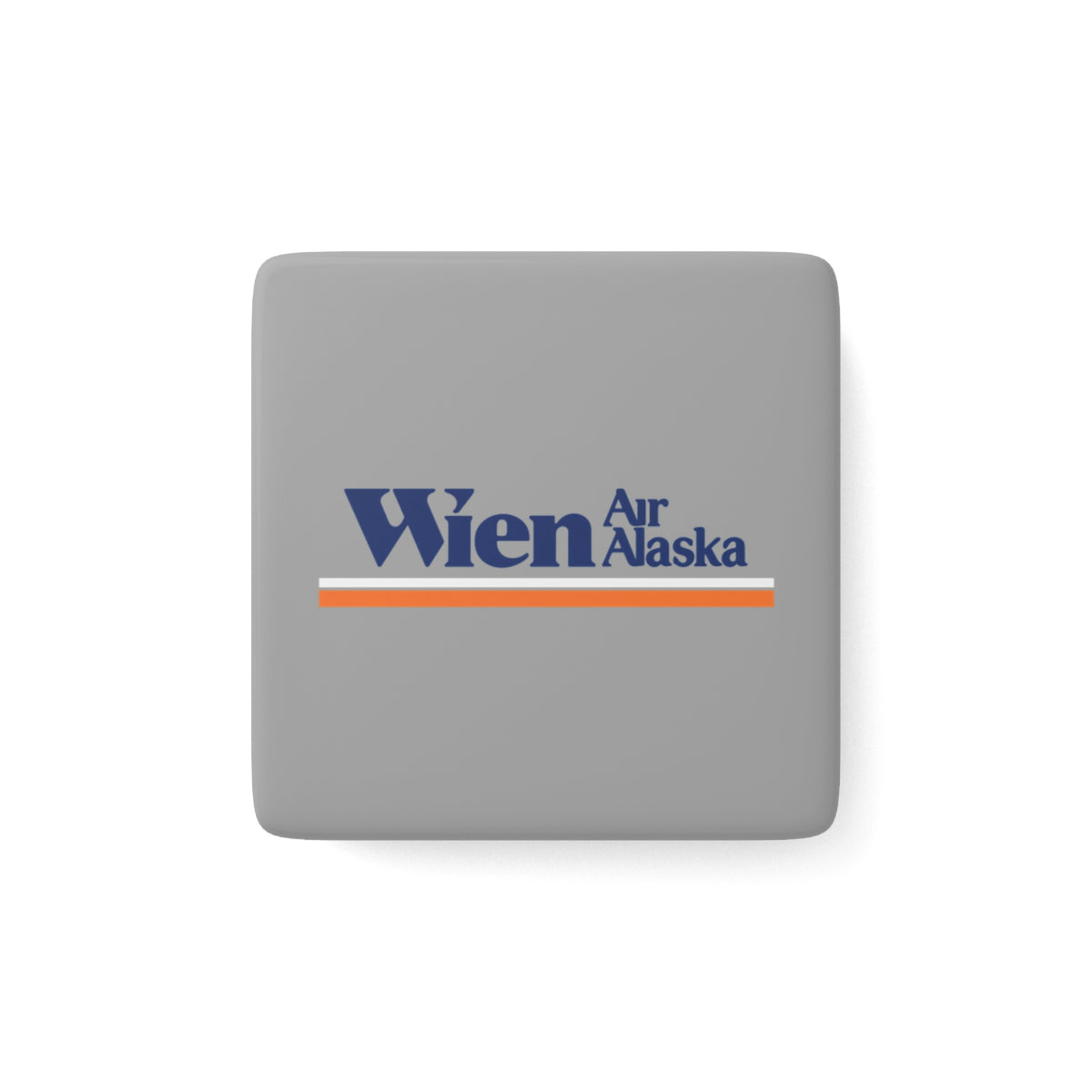 Wien Air Alaska Square Porcelain Fridge Magnet