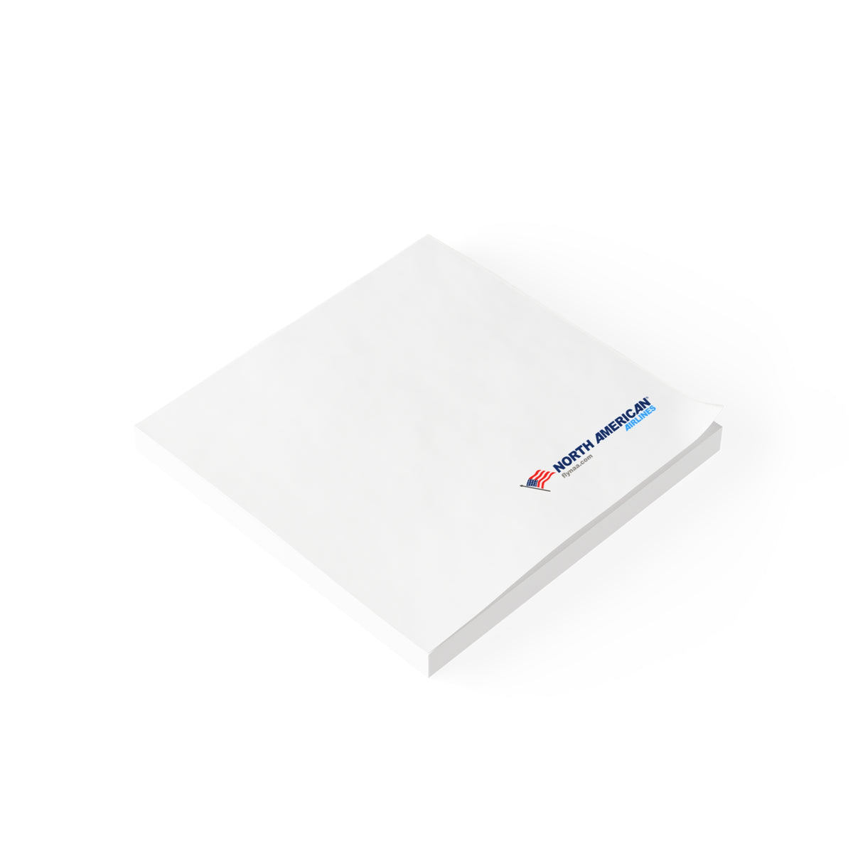 North American Airlines Sticky Post-it Note Pad