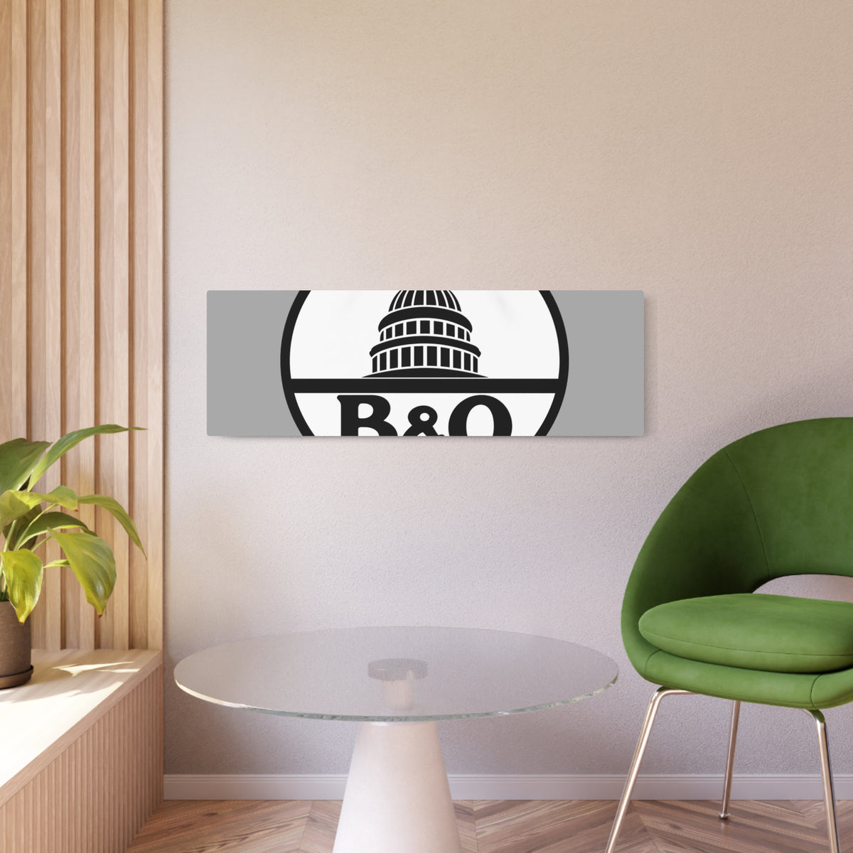 Baltimore and Ohio Railroad Metal Sign