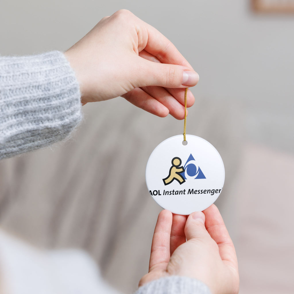 AOL Instant Messenger (AIM) Ceramic Ornament