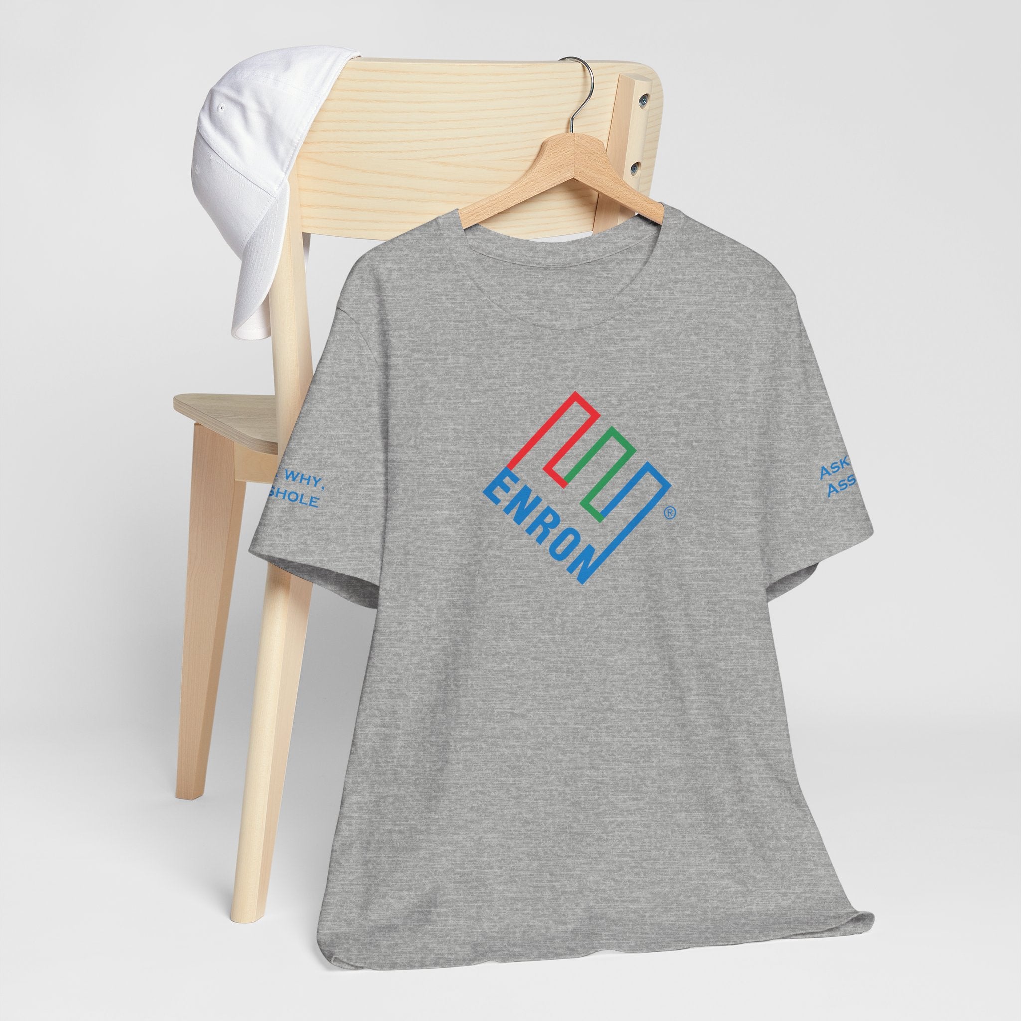 Enron T-Shirt - Ask Why A-Hole (sleeve)