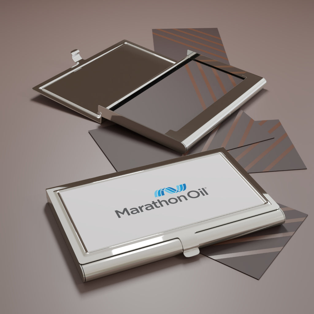 Marathon Oil Metal Business Card Holder
