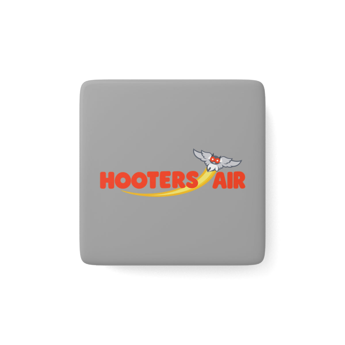 Hooters Air Square Porcelain Fridge Magnet