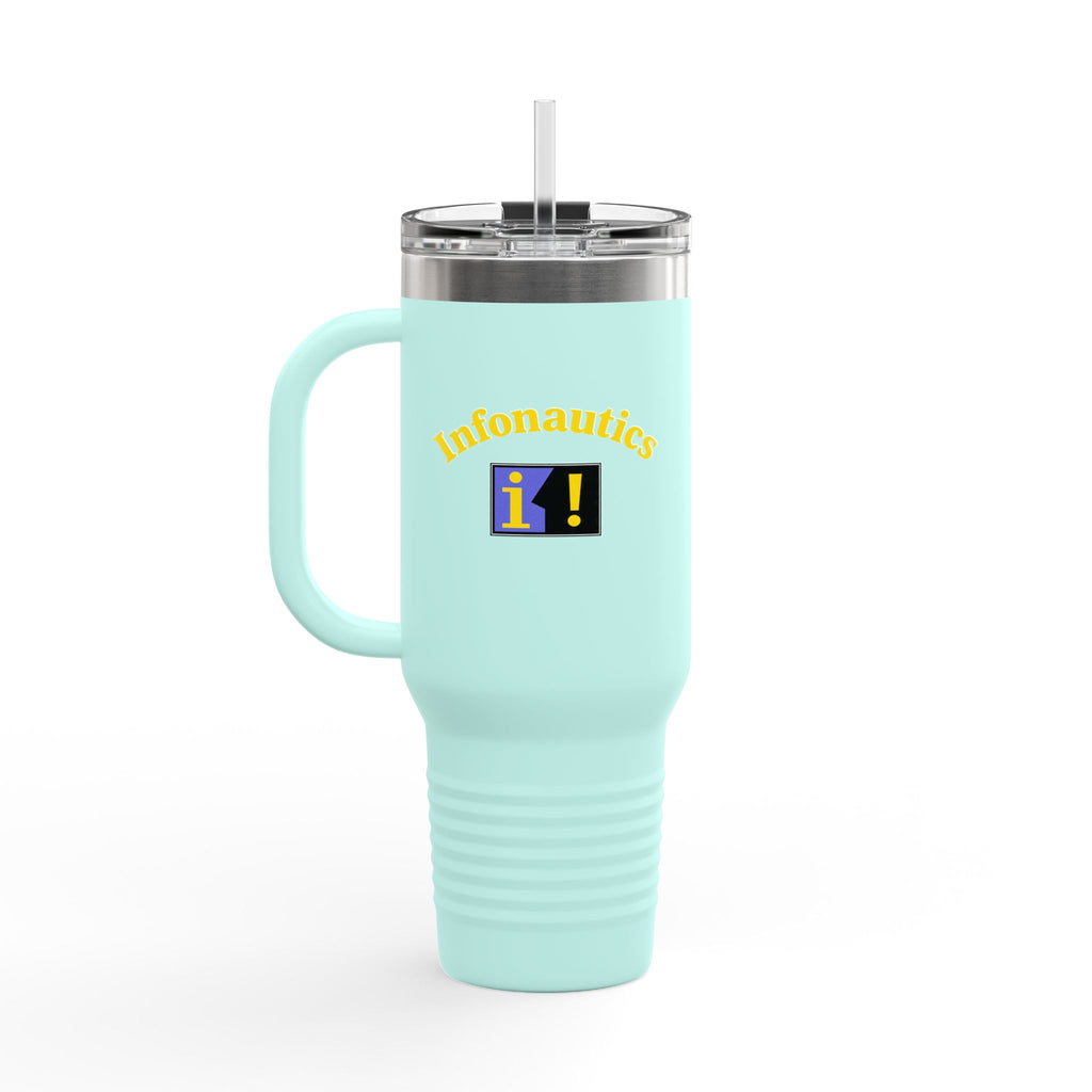 Infonautics 40oz Insulated Travel Mug Stainless Tumbler
