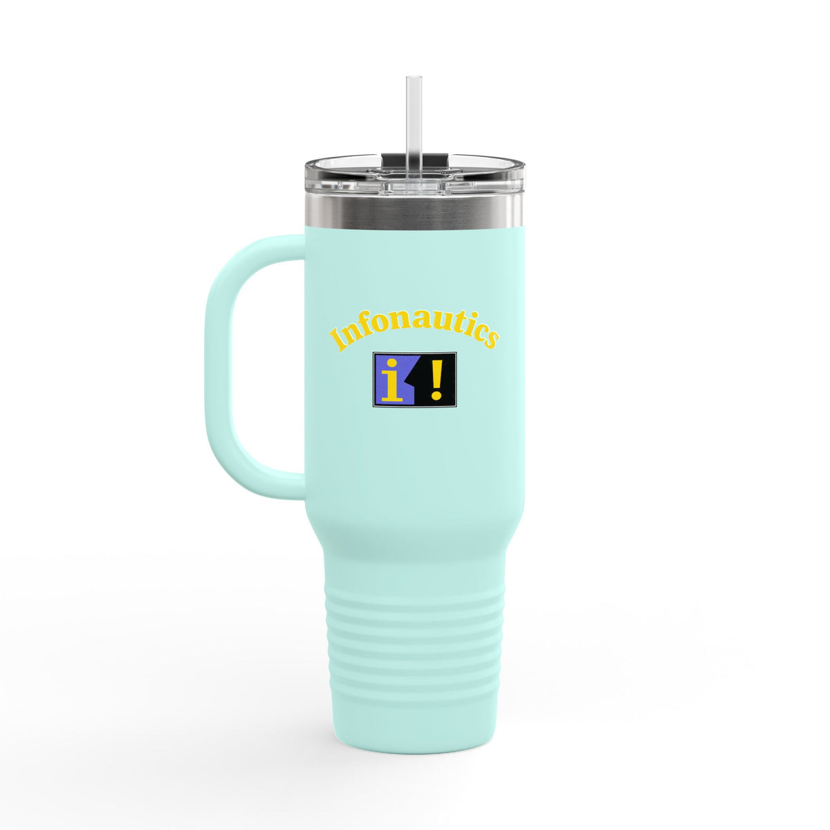 Infonautics 40oz Insulated Travel Mug Stainless Tumbler