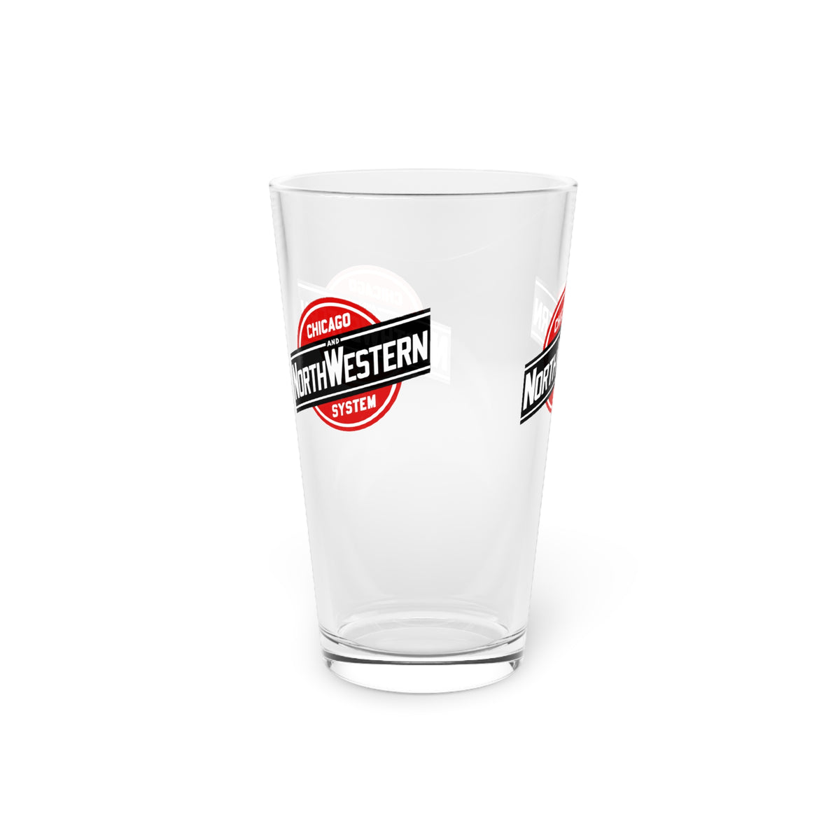 Chicago and North Western Railway 16oz Pint Glass