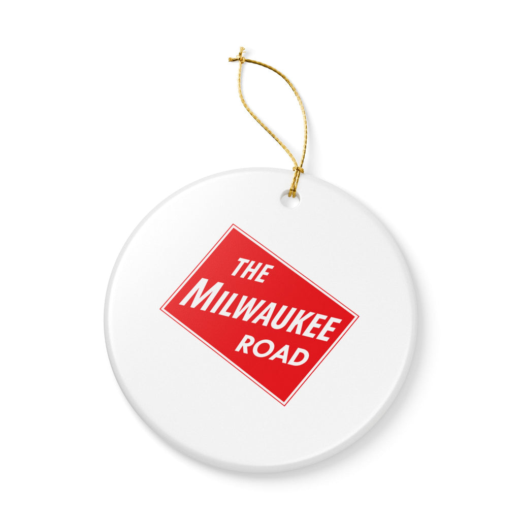 Chicago Milwaukee St. Paul and Pacific Railroad Ceramic Ornament
