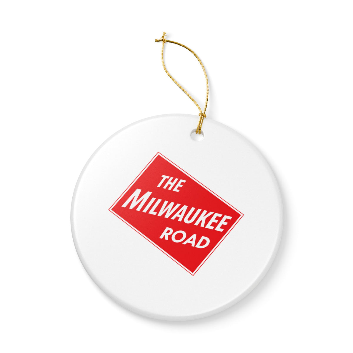 Chicago Milwaukee St. Paul and Pacific Railroad Ceramic Ornament