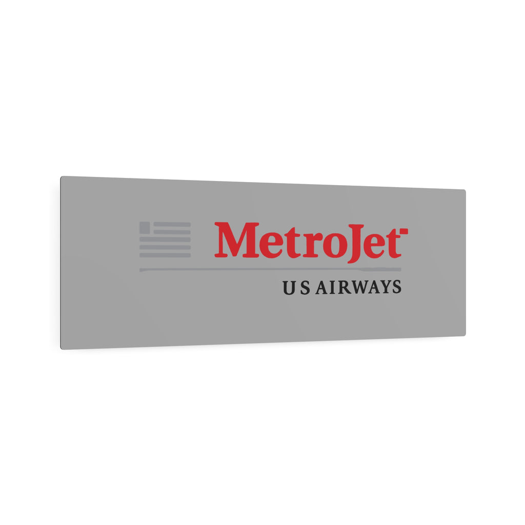 MetroJet Metal Sign