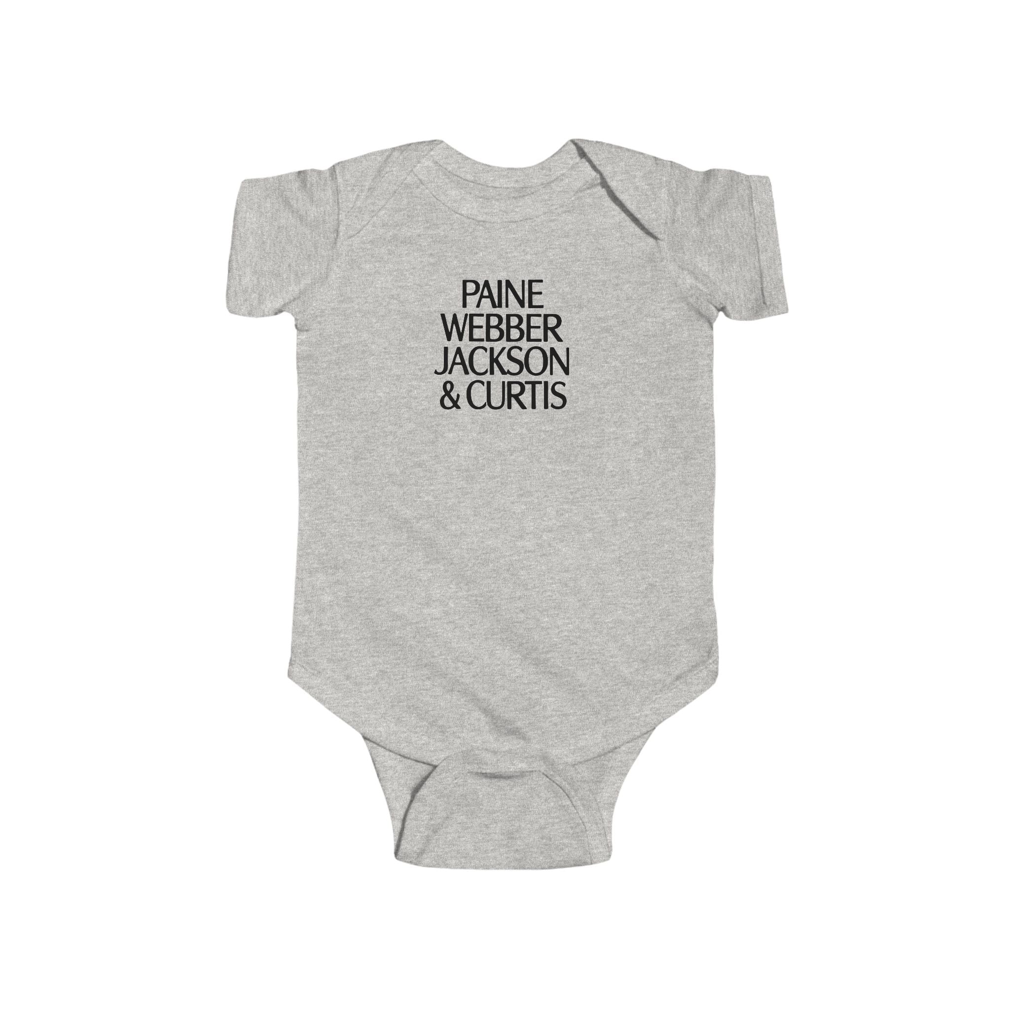 Paine Webber Jackson & Curtis Infant Bodysuit