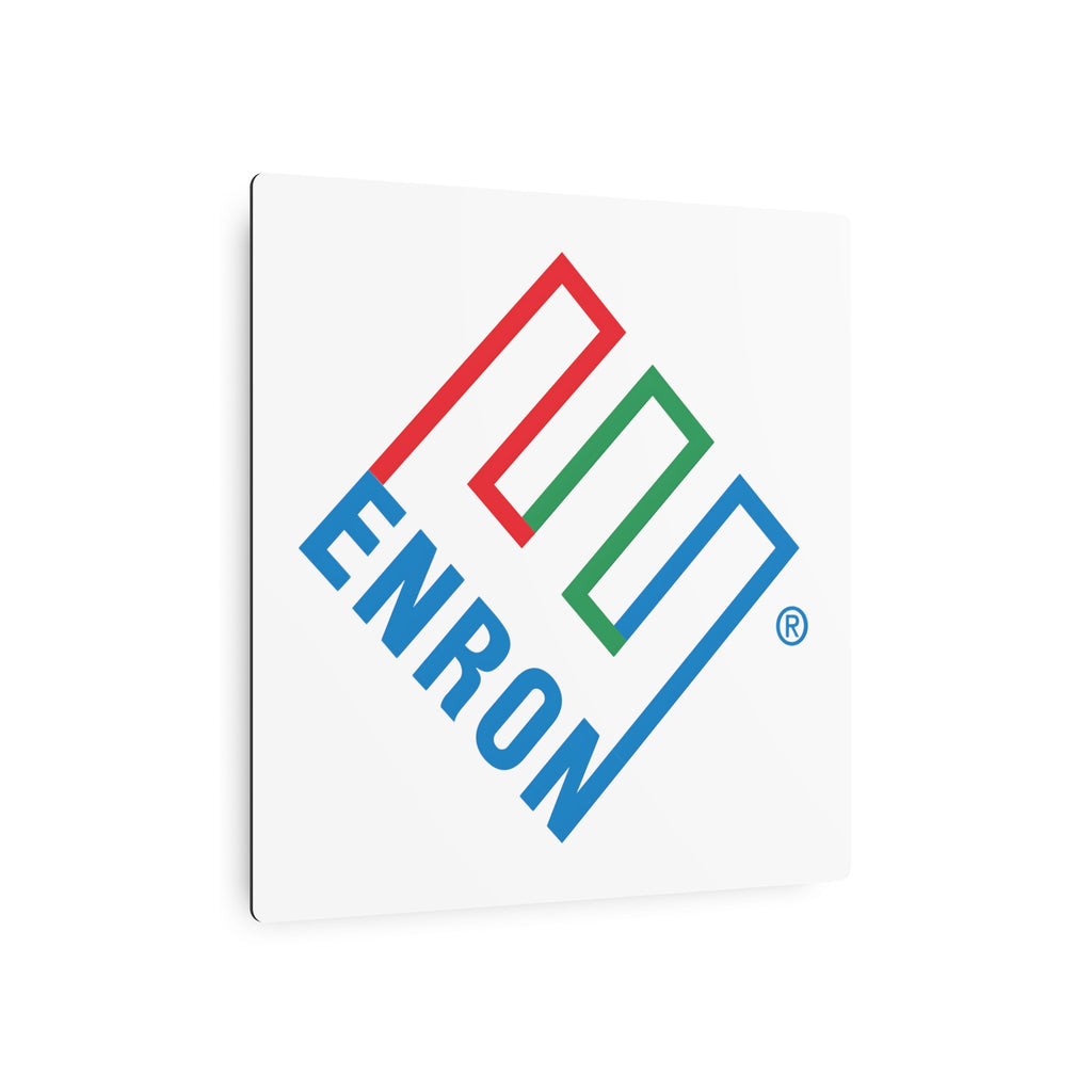 Enron Square Metal Sign