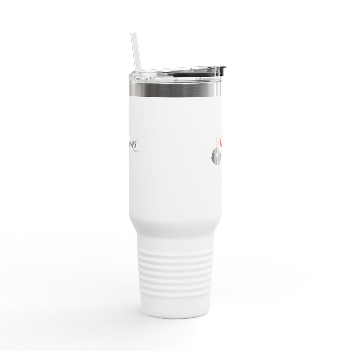 Ask Jeeves 40oz Insulated Travel Mug Stainless Tumbler