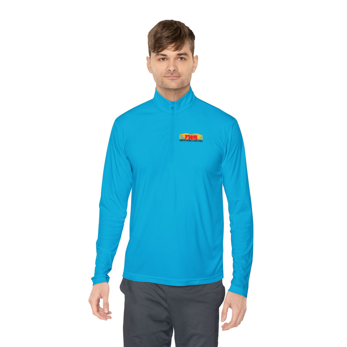 Trans World Airlines (TWA) Unisex Quarter Zip Pullover