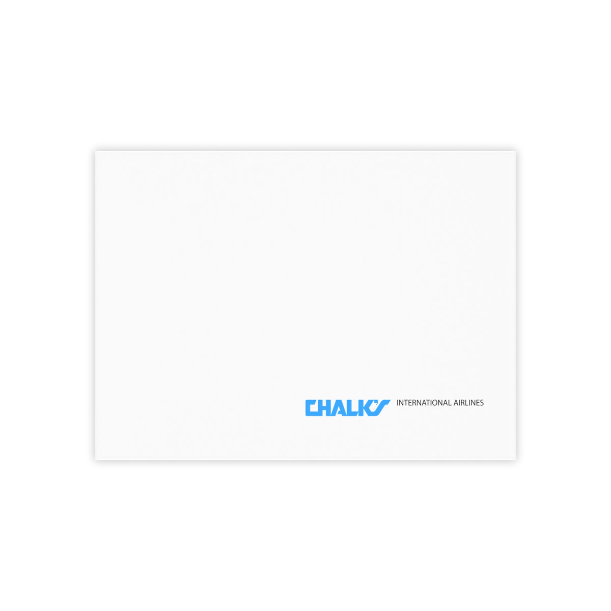 Chalk's International Airlines Sticky Post-it Note Pad