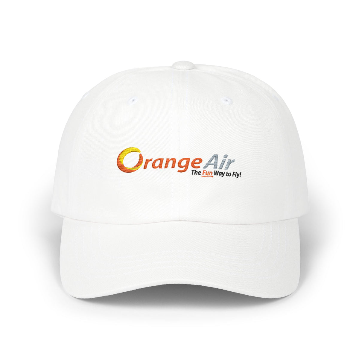 Orange Air Embroidered Dad Cap Hat